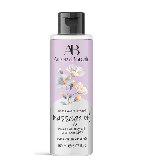 Aurora Boreale Beyaz Çiçek Aromalı Masaj Yağı